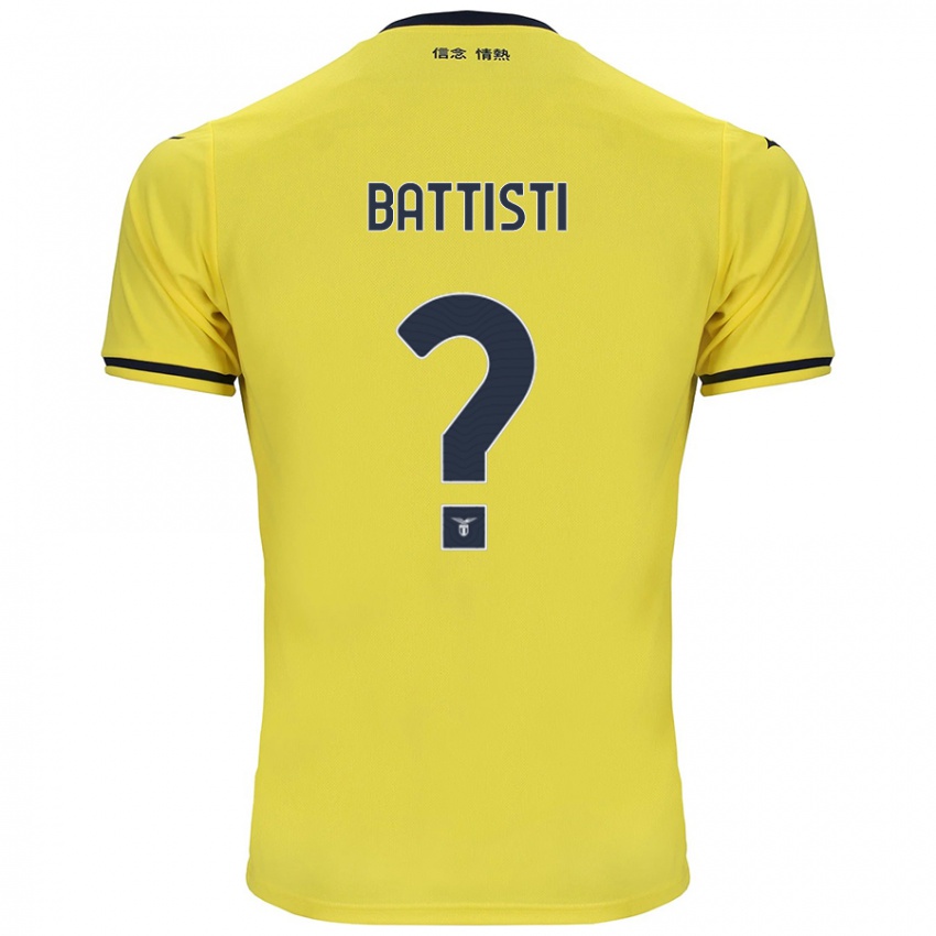 Criança Camisola Valerio Battisti #0 Amarelo Alternativa 2024/25 Camisa