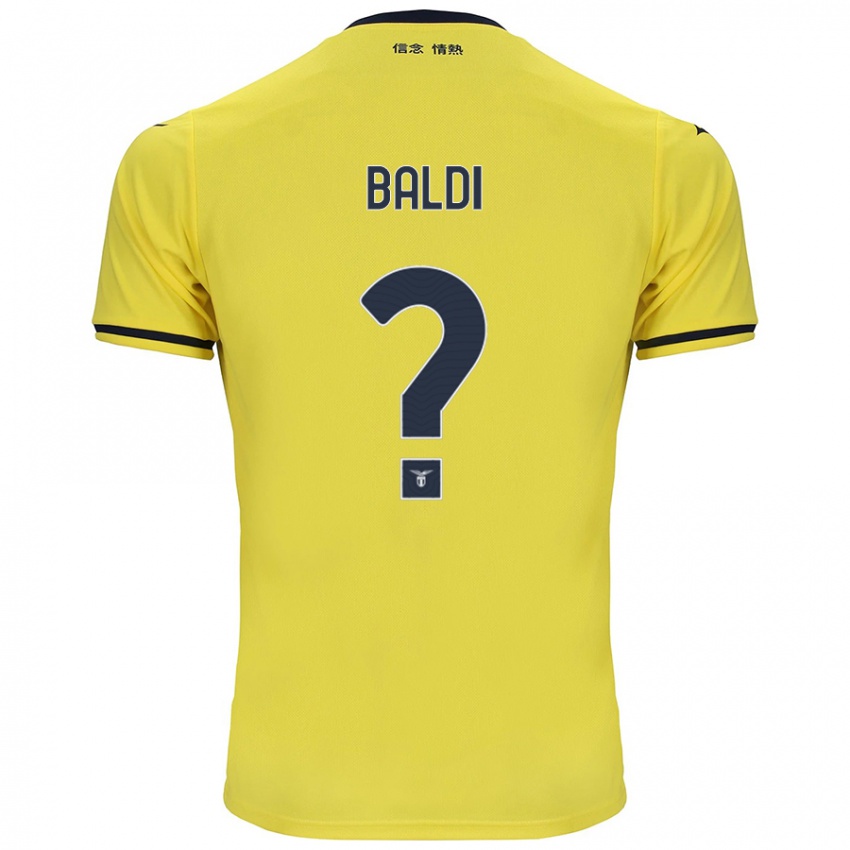 Criança Camisola Mattia Santagostino Baldi #0 Amarelo Alternativa 2024/25 Camisa