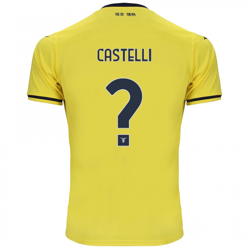 Criança Camisola Valerio Castelli #0 Amarelo Alternativa 2024/25 Camisa