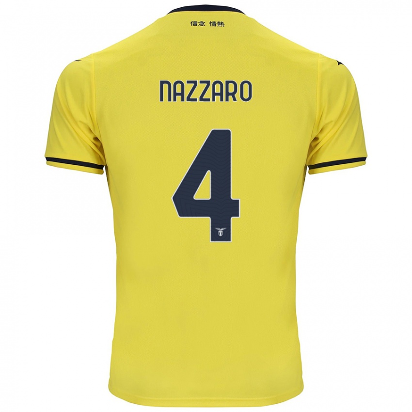 Criança Camisola Marco Nazzaro #4 Amarelo Alternativa 2024/25 Camisa