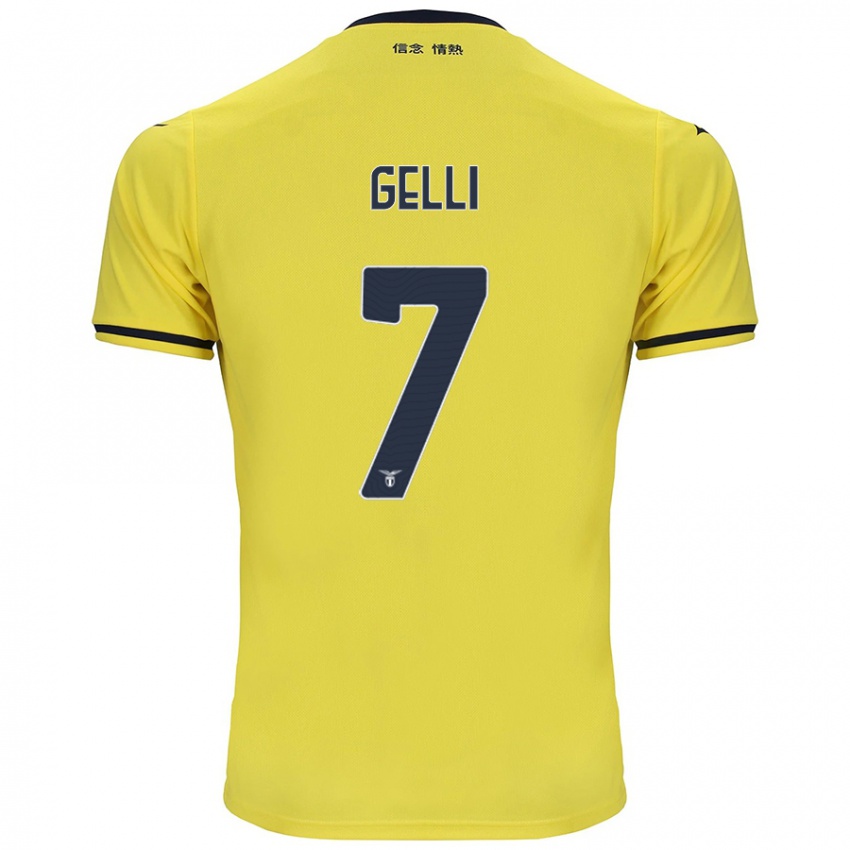 Criança Camisola Valerio Gelli #7 Amarelo Alternativa 2024/25 Camisa