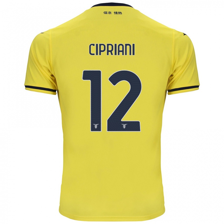 Criança Camisola Alessio Cipriani #12 Amarelo Alternativa 2024/25 Camisa