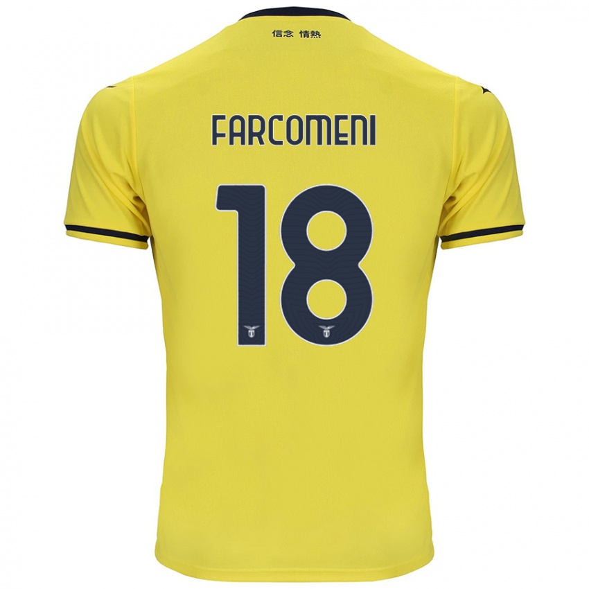 Criança Camisola Valerio Farcomeni #18 Amarelo Alternativa 2024/25 Camisa