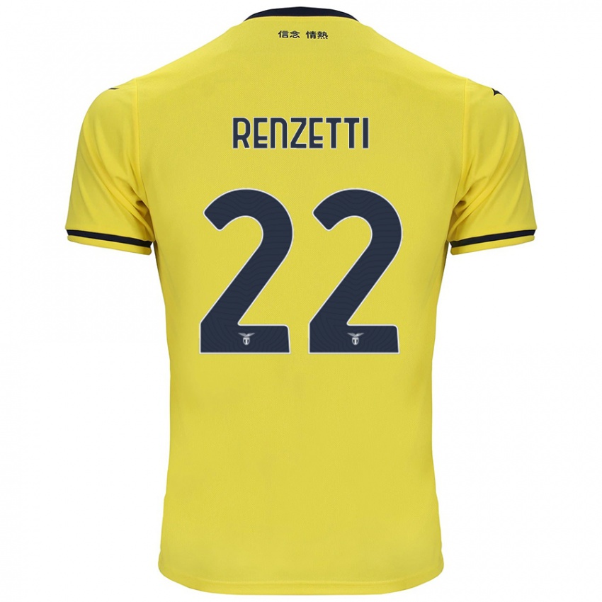 Criança Camisola Davide Renzetti #22 Amarelo Alternativa 2024/25 Camisa