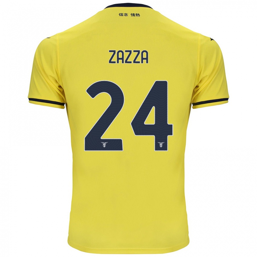 Criança Camisola Matteo Zazza #24 Amarelo Alternativa 2024/25 Camisa