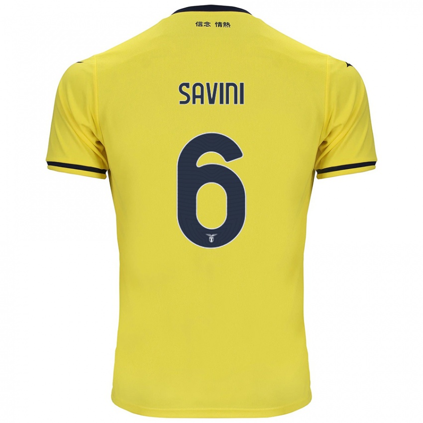 Criança Camisola Federica Savini #6 Amarelo Alternativa 2024/25 Camisa