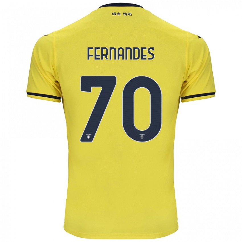 Criança Camisola Saná Fernandes #70 Amarelo Alternativa 2024/25 Camisa