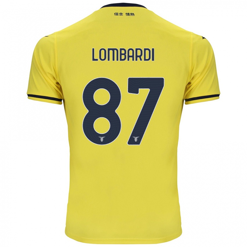 Criança Camisola Cristiano Lombardi #87 Amarelo Alternativa 2024/25 Camisa