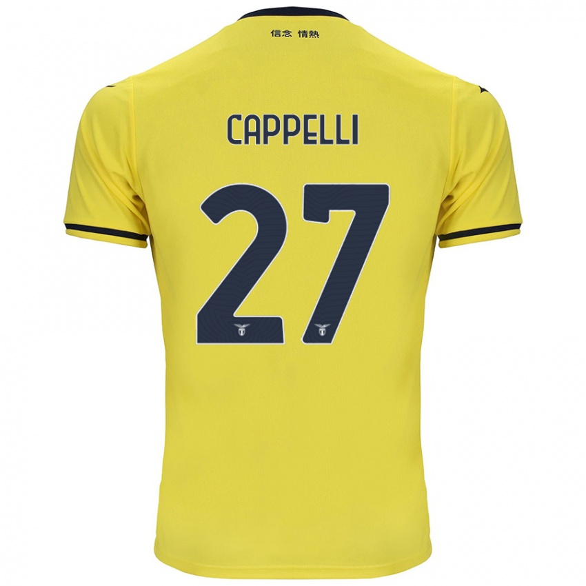 Criança Camisola Tommaso Cappelli #27 Amarelo Alternativa 2024/25 Camisa