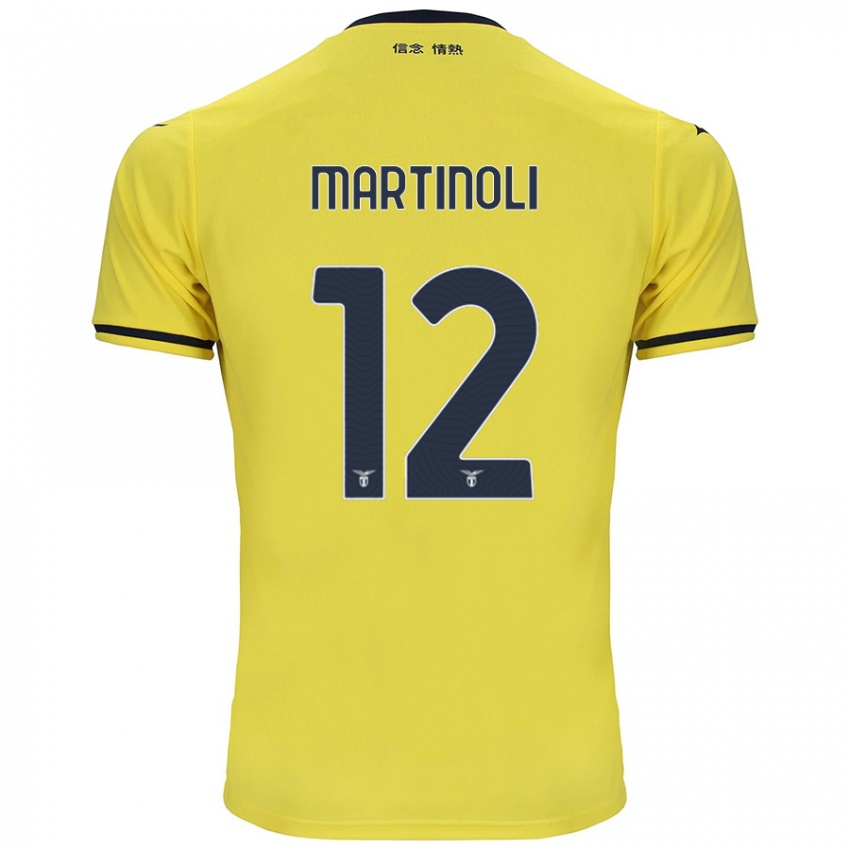 Criança Camisola Elettra Martinoli #12 Amarelo Alternativa 2024/25 Camisa