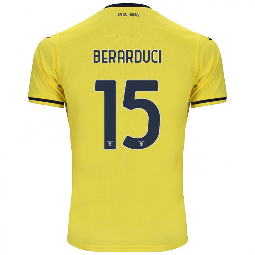 Criança Camisola Martina Berarduci #15 Amarelo Alternativa 2024/25 Camisa