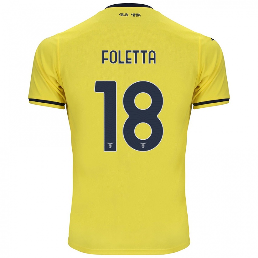 Criança Camisola Isabella Foletta #18 Amarelo Alternativa 2024/25 Camisa