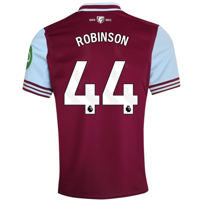 Homem Camisola Junior Robinson #44 Vermelho Escuro Principal 2024/25 Camisa