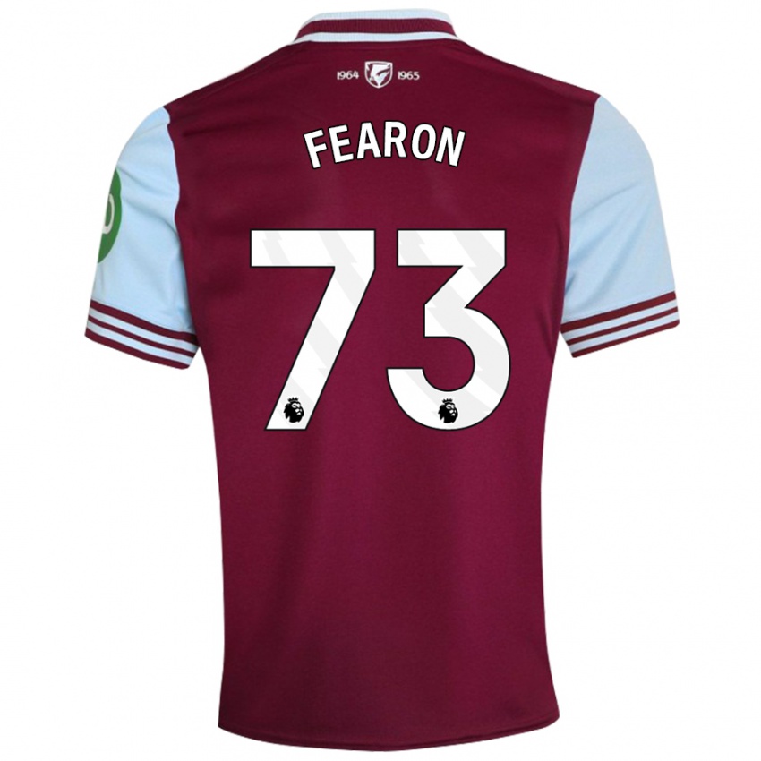 Homem Camisola Preston Fearon #73 Vermelho Escuro Principal 2024/25 Camisa