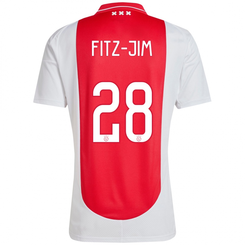 Homem Camisola Kian Fitz-Jim #28 Branco Vermelho Principal 2024/25 Camisa