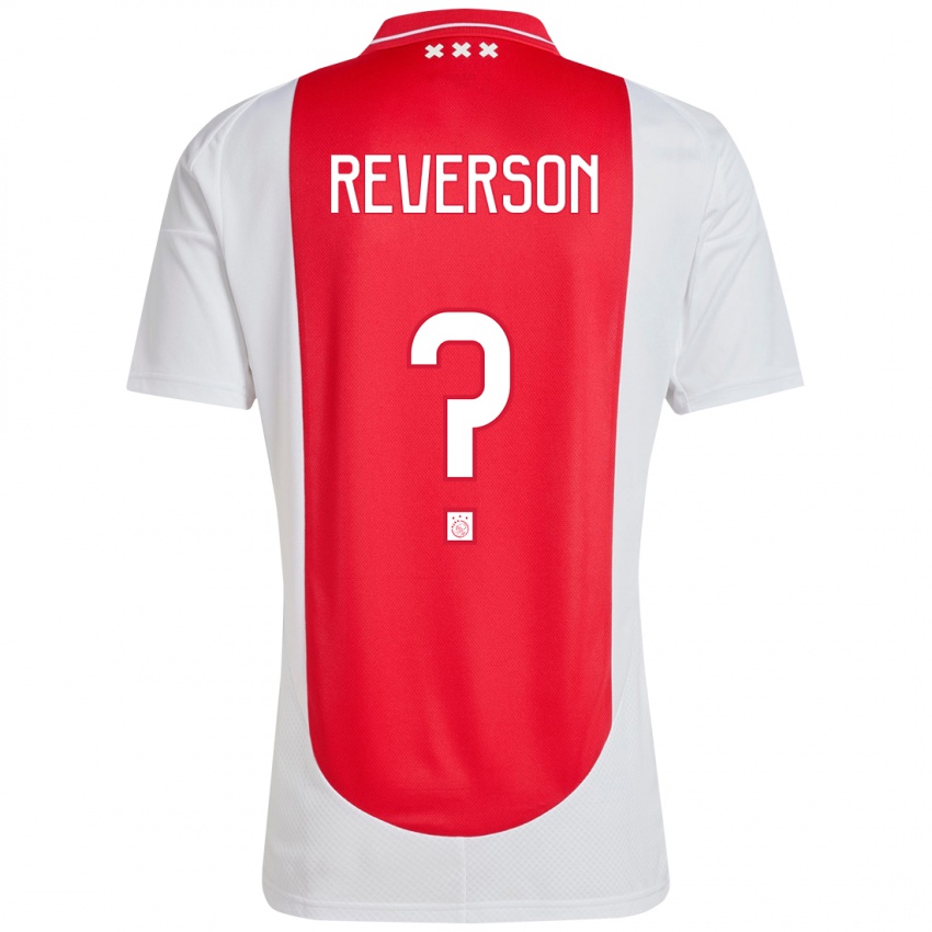 Homem Camisola Paul Reverson #0 Branco Vermelho Principal 2024/25 Camisa