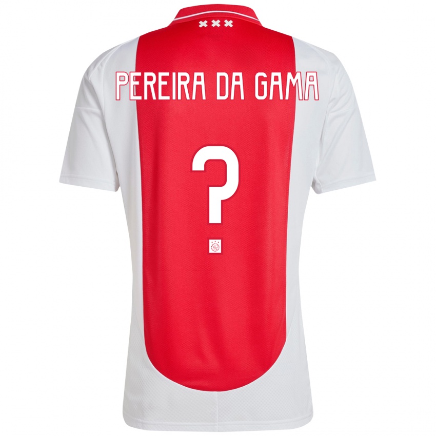 Homem Camisola Haniel Pereira Da Gama #0 Branco Vermelho Principal 2024/25 Camisa