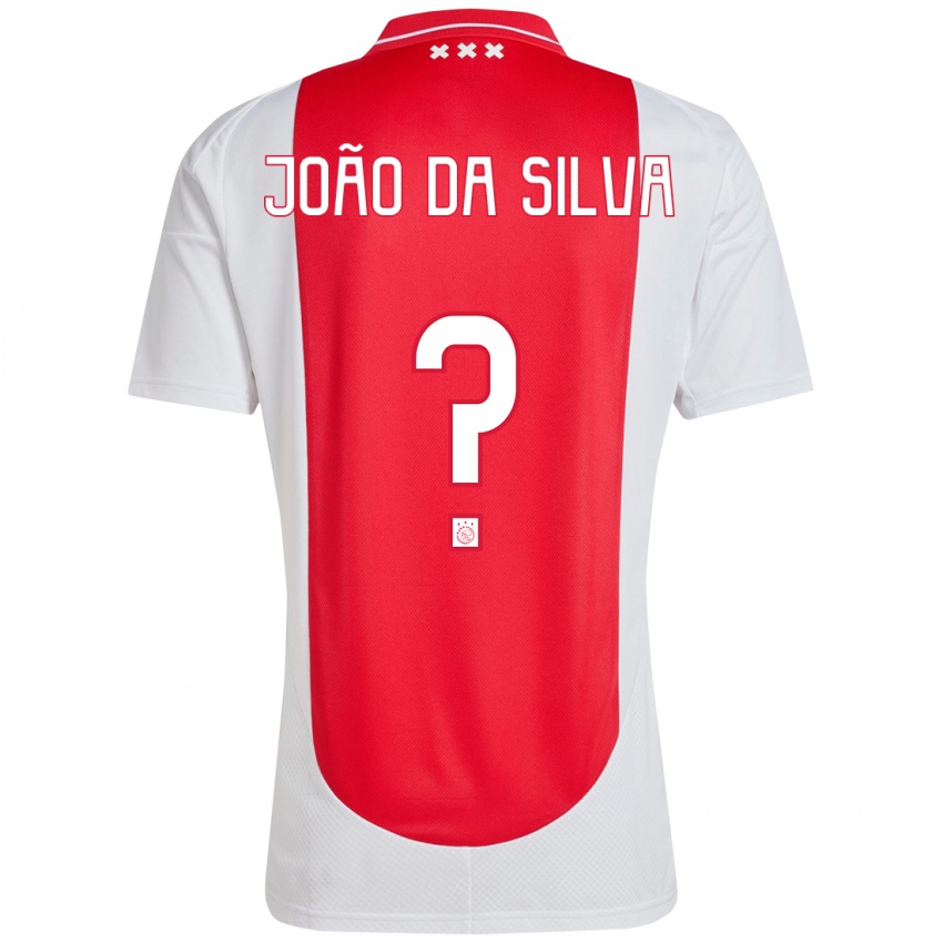 Homem Camisola Miguel João Da Silva #0 Branco Vermelho Principal 2024/25 Camisa