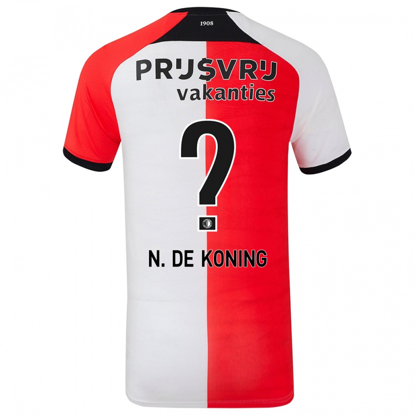 Homem Camisola Nick De Koning #0 Branco Vermelho Principal 2024/25 Camisa