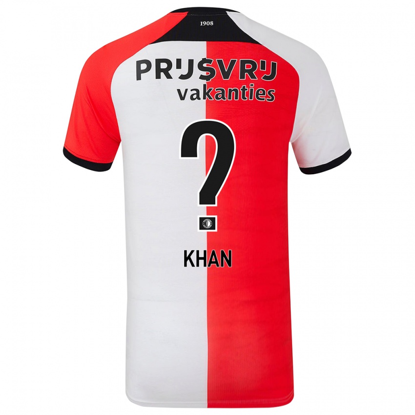 Homem Camisola Kevin Khan #0 Branco Vermelho Principal 2024/25 Camisa