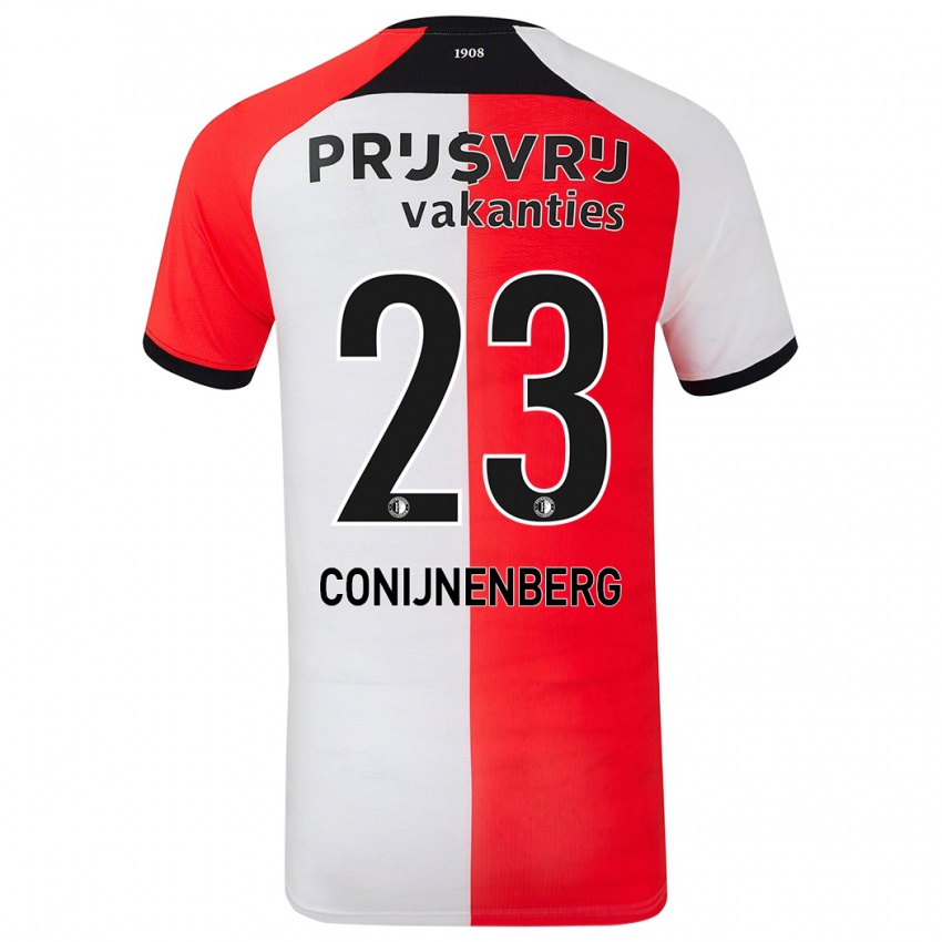 Homem Camisola Jada Conijnenberg #23 Branco Vermelho Principal 2024/25 Camisa