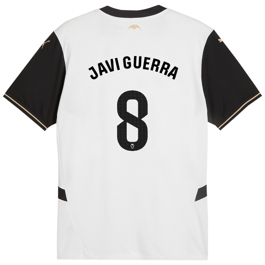 Homem Camisola Javi Guerra #8 Preto Branco Principal 2024/25 Camisa