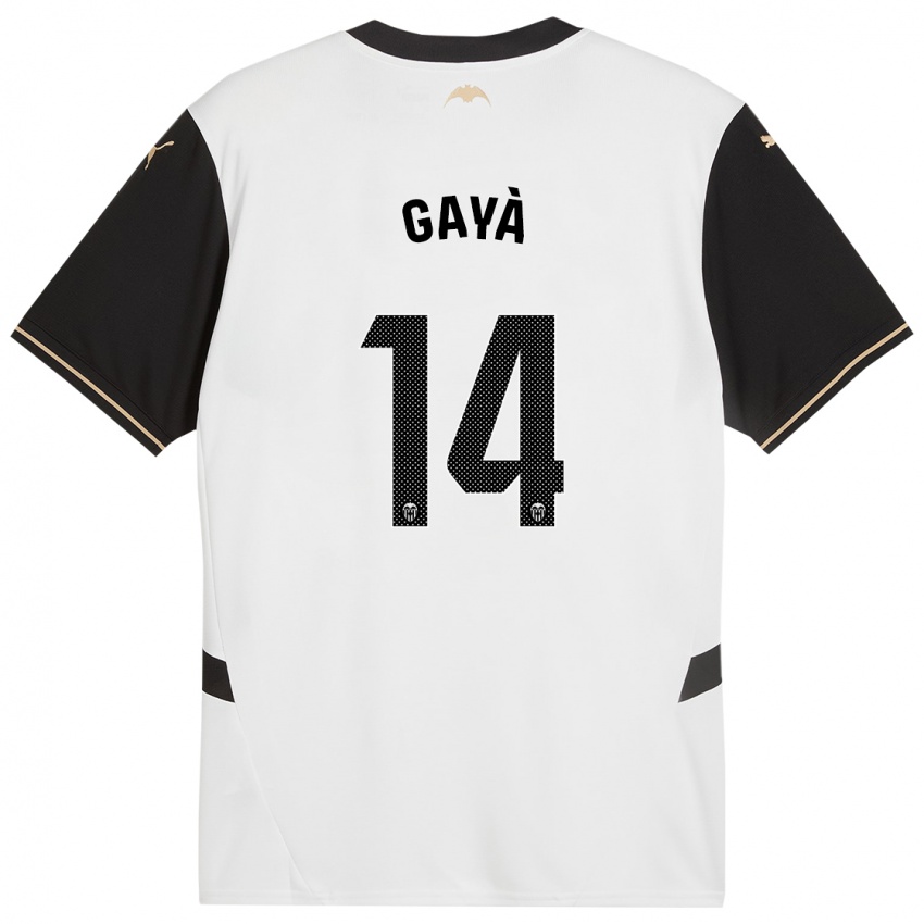 Homem Camisola Jose Gaya #14 Preto Branco Principal 2024/25 Camisa