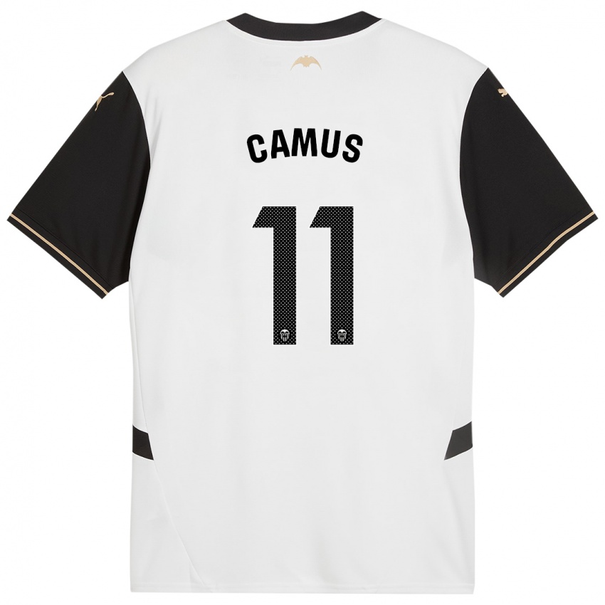 Homem Camisola Marco Camus #11 Preto Branco Principal 2024/25 Camisa