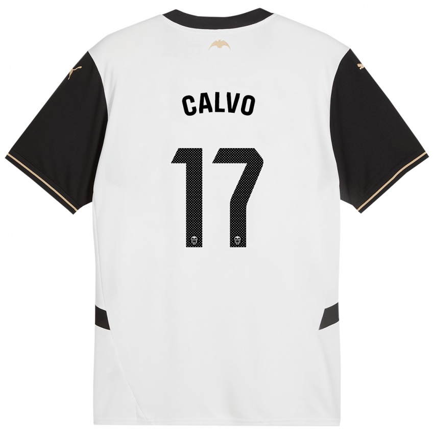 Homem Camisola Borja Calvo #17 Preto Branco Principal 2024/25 Camisa