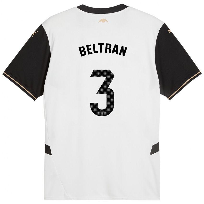 Homem Camisola Bea Beltran #3 Preto Branco Principal 2024/25 Camisa