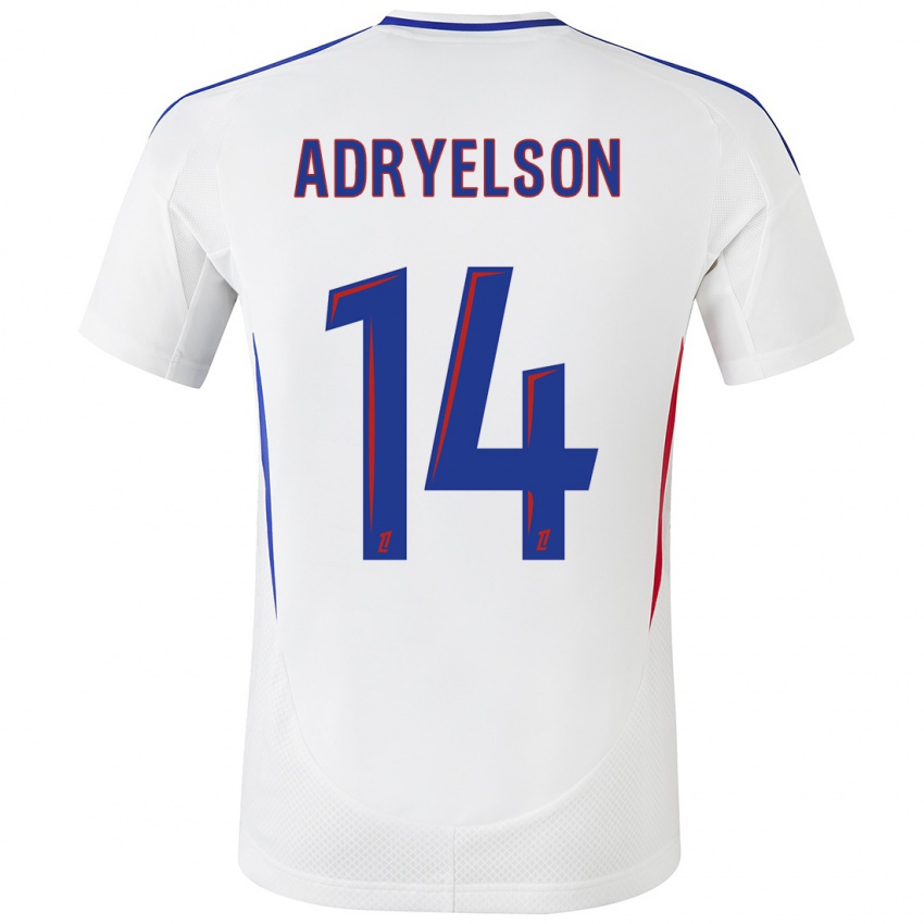 Homem Camisola Adryelson #14 Azul Branco Principal 2024/25 Camisa