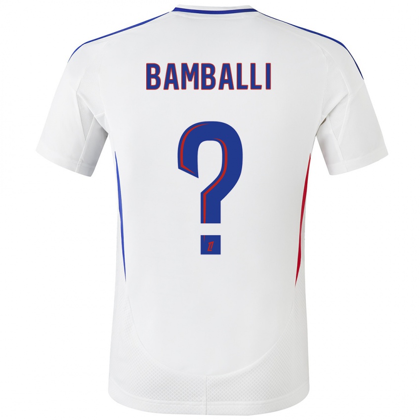 Homem Camisola Léo Bamballi #0 Azul Branco Principal 2024/25 Camisa