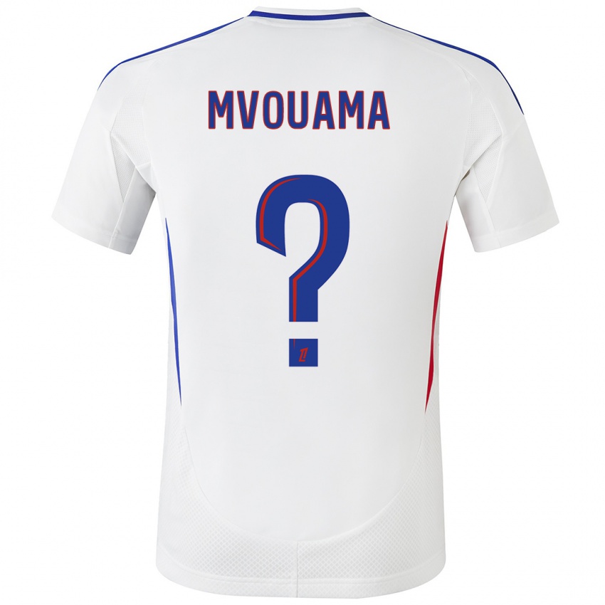 Homem Camisola Olivier Mvouama #0 Azul Branco Principal 2024/25 Camisa