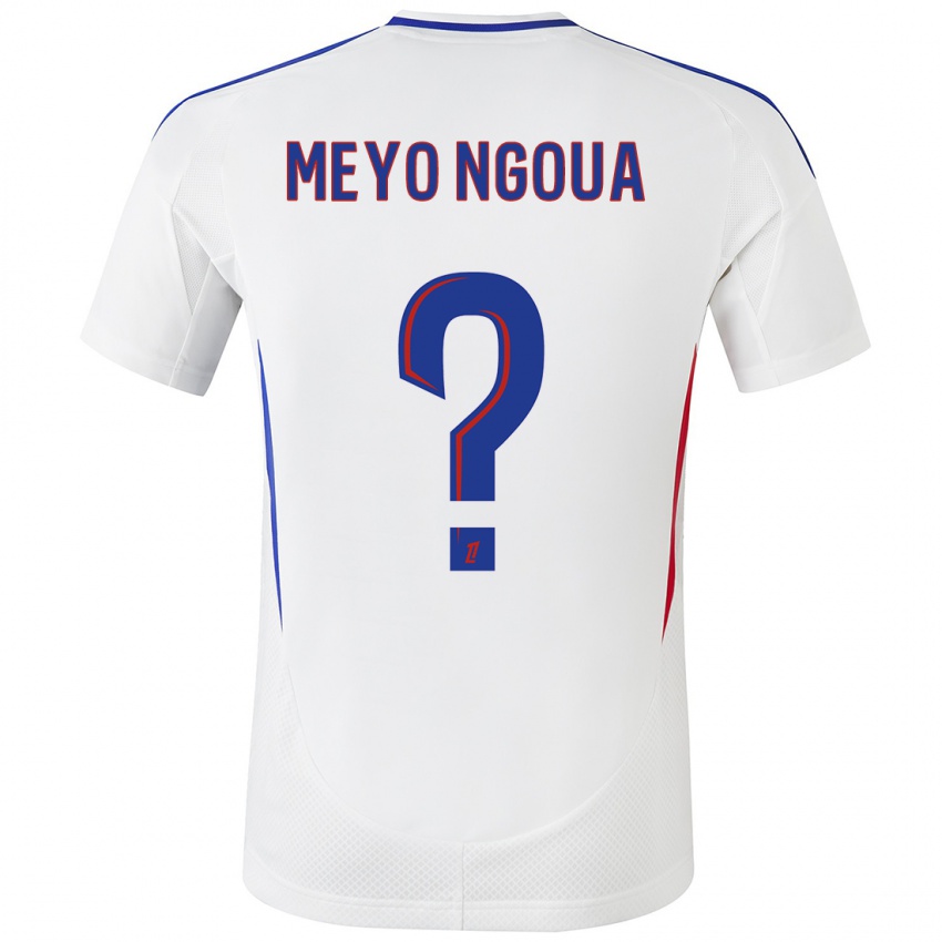 Homem Camisola Bryan Meyo Ngoua #0 Azul Branco Principal 2024/25 Camisa