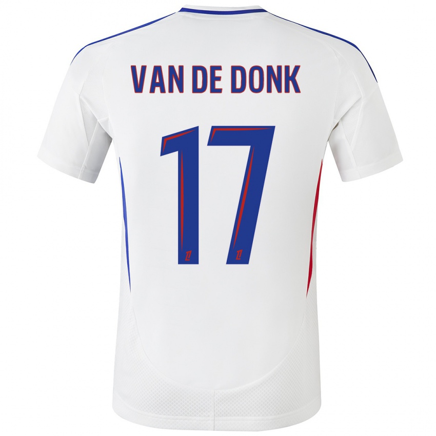 Homem Camisola Danielle Van De Donk #17 Azul Branco Principal 2024/25 Camisa