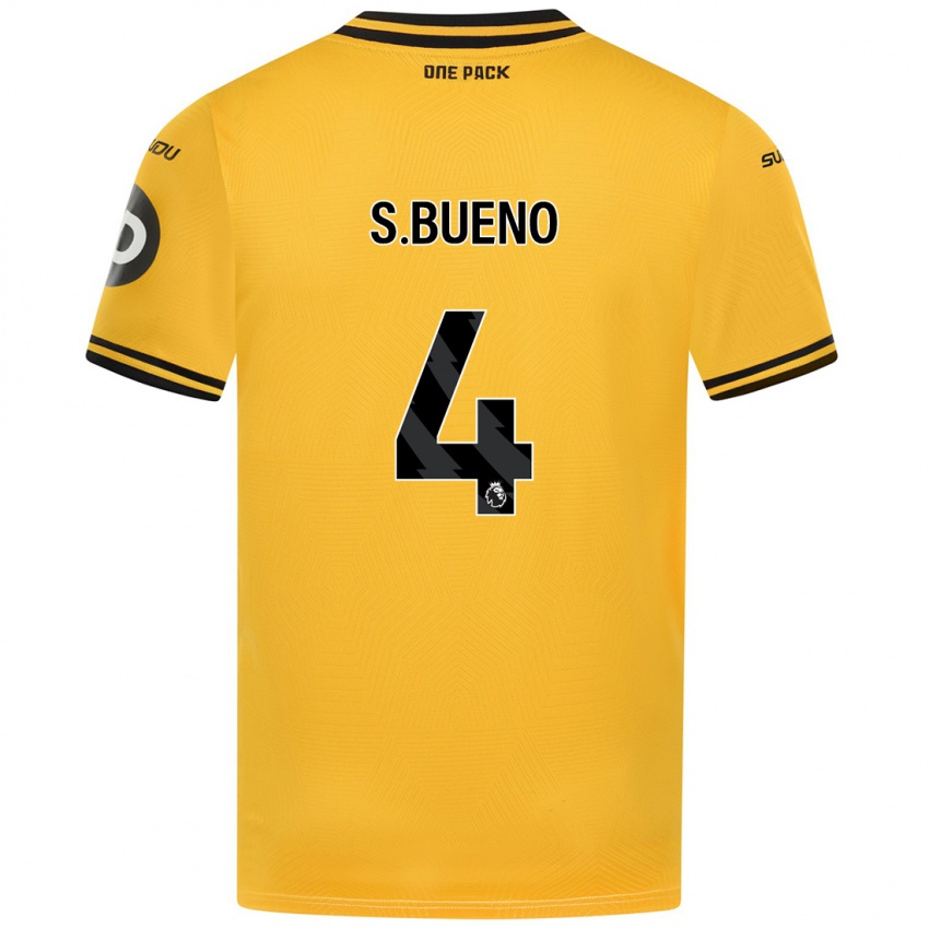 Homem Camisola Santiago Bueno #4 Amarelo Principal 2024/25 Camisa