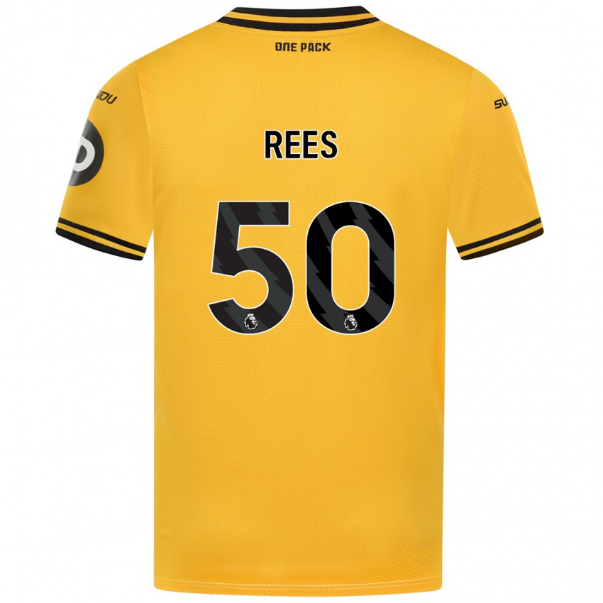 Homem Camisola Mason Rees #50 Amarelo Principal 2024/25 Camisa