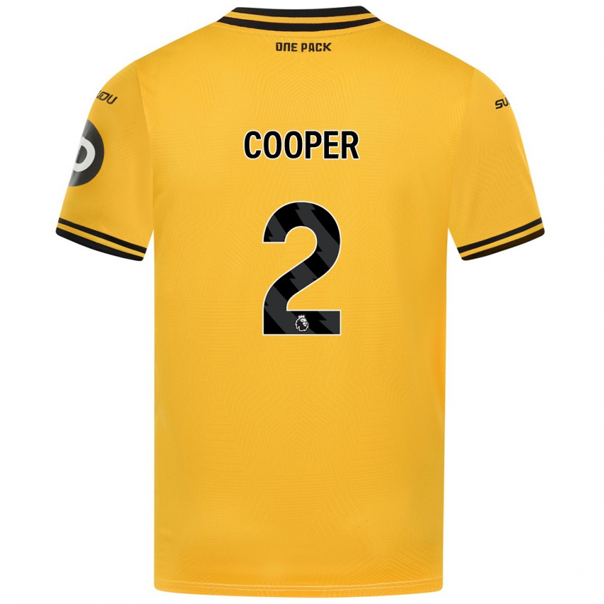 Homem Camisola Laura Cooper #2 Amarelo Principal 2024/25 Camisa