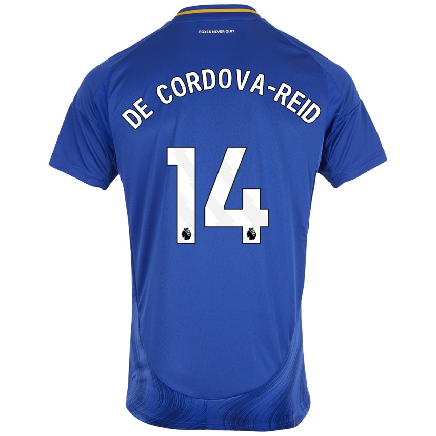 Homem Camisola Bobby De Cordova-Reid #14 Azul Branco Principal 2024/25 Camisa