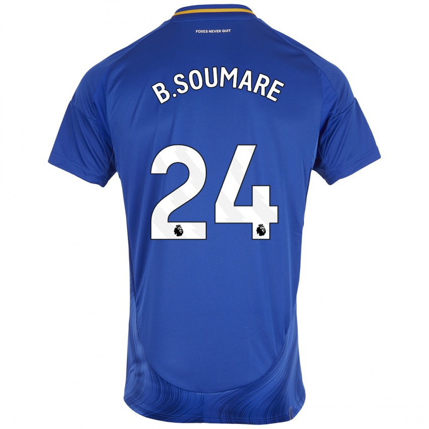 Homem Camisola Boubakary Soumare #24 Azul Branco Principal 2024/25 Camisa