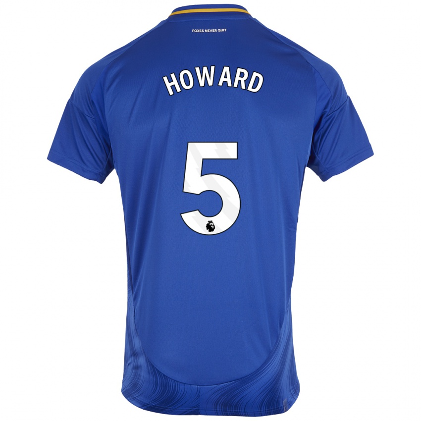 Homem Camisola Sophie Howard #5 Azul Branco Principal 2024/25 Camisa