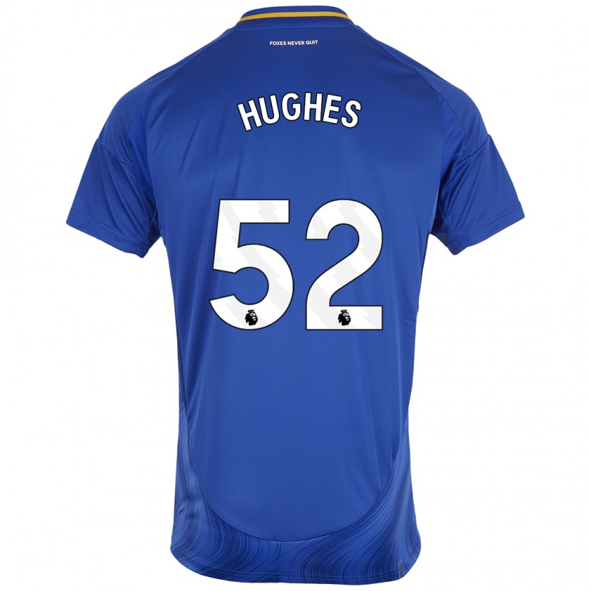 Homem Camisola Iestyn Hughes #52 Azul Branco Principal 2024/25 Camisa