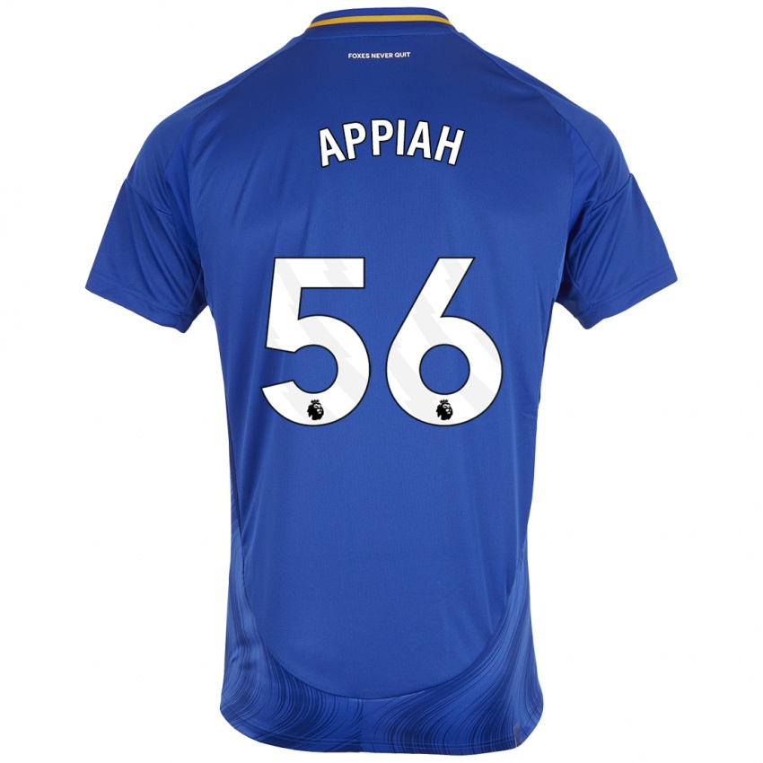 Homem Camisola Paul Appiah #56 Azul Branco Principal 2024/25 Camisa