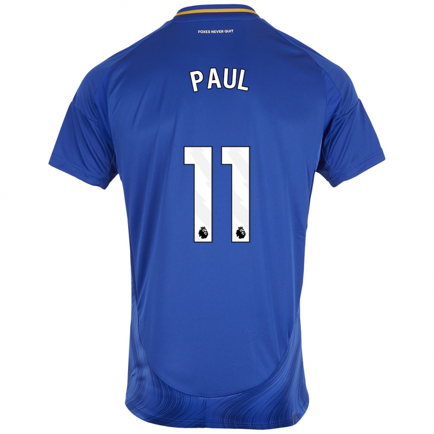 Homem Camisola Lachante Paul #11 Azul Branco Principal 2024/25 Camisa