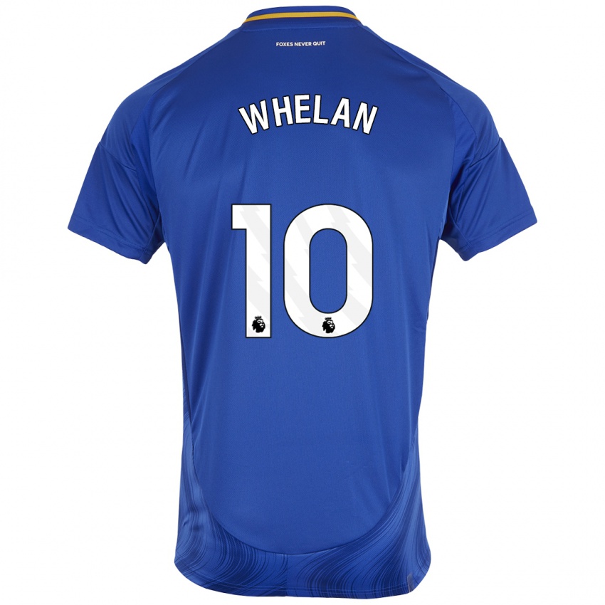 Homem Camisola Aileen Whelan #10 Azul Branco Principal 2024/25 Camisa