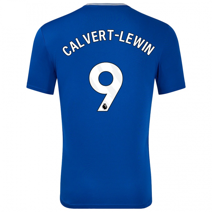 Homem Camisola Dominic Calvert-Lewin #9 Azul Com Principal 2024/25 Camisa