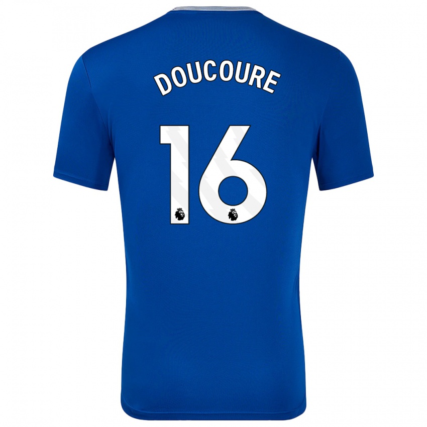 Homem Camisola Abdoulaye Doucoure #16 Azul Com Principal 2024/25 Camisa