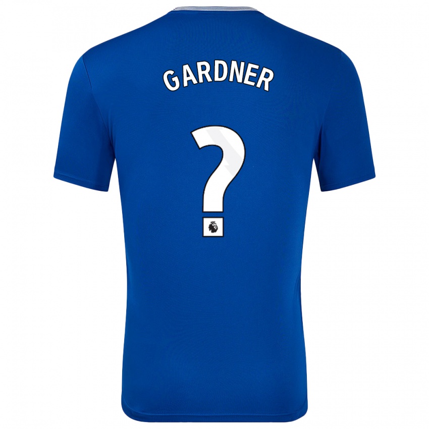 Homem Camisola Luis Gardner #0 Azul Com Principal 2024/25 Camisa