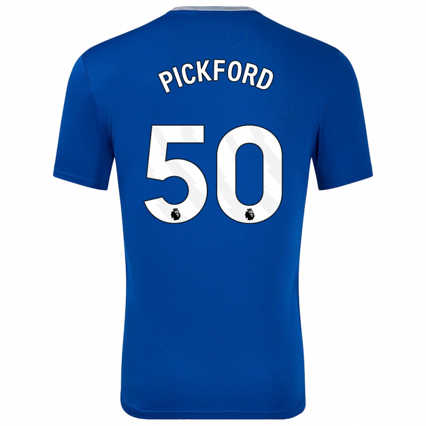 Homem Camisola George Pickford #50 Azul Com Principal 2024/25 Camisa