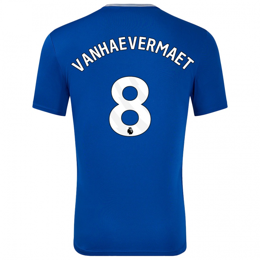 Homem Camisola Justine Vanhaevermaet #8 Azul Com Principal 2024/25 Camisa